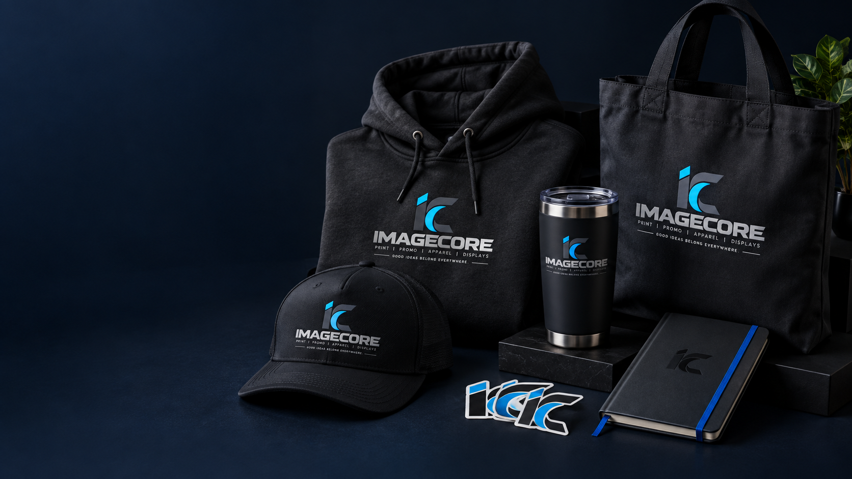 ImageCore branded company merch